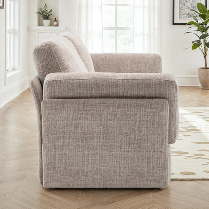 Canapé / fauteuil en tissu anti tache, H87CM - LUCIA