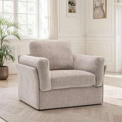 Canapé / fauteuil en tissu anti tache, H87CM - LUCIA