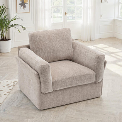 Canapé / fauteuil en tissu anti tache, H87CM - LUCIA