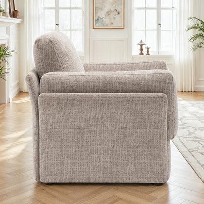 Canapé / fauteuil en tissu anti tache, H87CM - LUCIA
