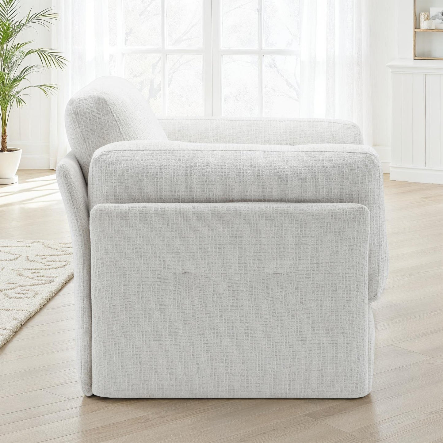 Canapé / fauteuil en tissu anti tache, H87CM - LUCIA