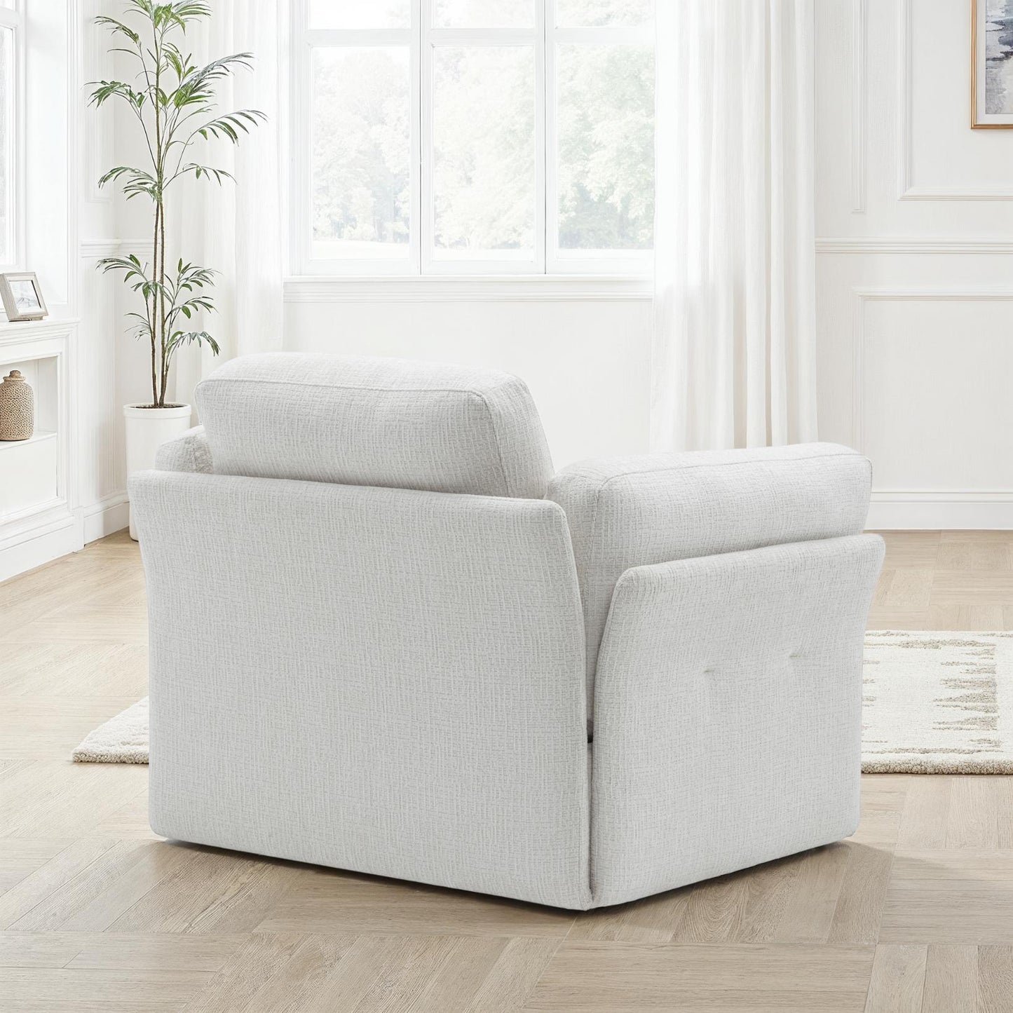 Canapé / fauteuil en tissu anti tache, H87CM - LUCIA