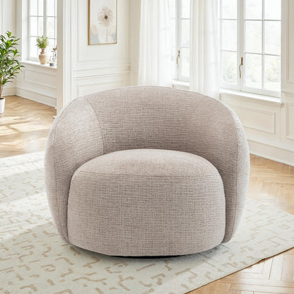 Fauteuil pivotant en tissu anti tache, 89x91xH72CM - INERA