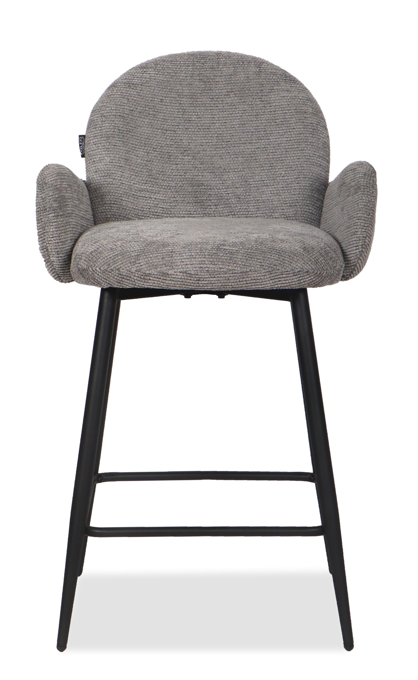 Chaise Haute Tabouret de bar en tissu anti tache, 57x55xH108CM ( 65 cm hauteur assise)- EDEN