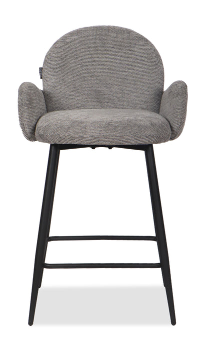 Chaise Haute Tabouret de bar en tissu anti tache, 57x55xH108CM ( 65 cm hauteur assise)- EDEN