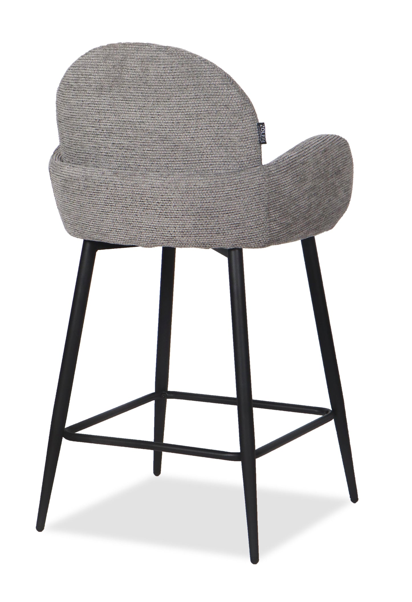 Chaise Haute Tabouret de bar en tissu anti tache, 57x55xH108CM ( 65 cm hauteur assise)- EDEN