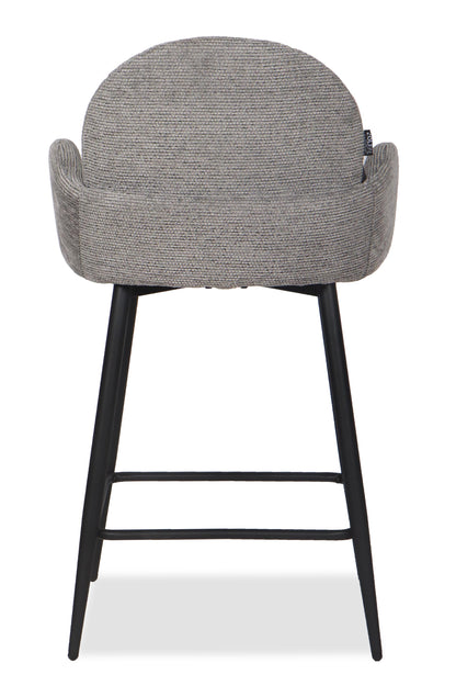 Chaise Haute Tabouret de bar en tissu anti tache, 57x55xH108CM ( 65 cm hauteur assise)- EDEN