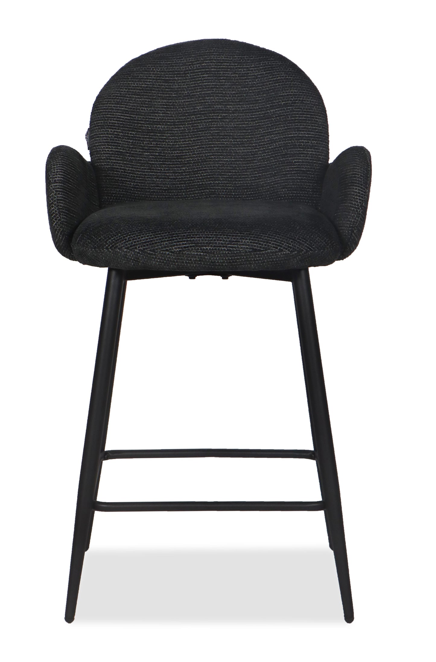 Chaise Haute Tabouret de bar en tissu anti tache, 57x55xH108CM ( 65 cm hauteur assise)- EDEN