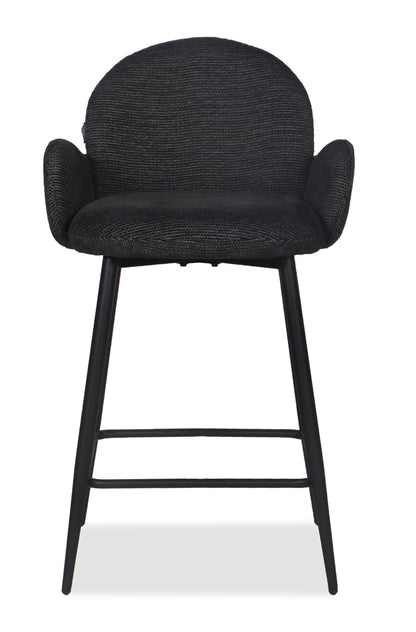 Chaise Haute Tabouret de bar en tissu anti tache, 57x55xH108CM ( 65 cm hauteur assise)- EDEN