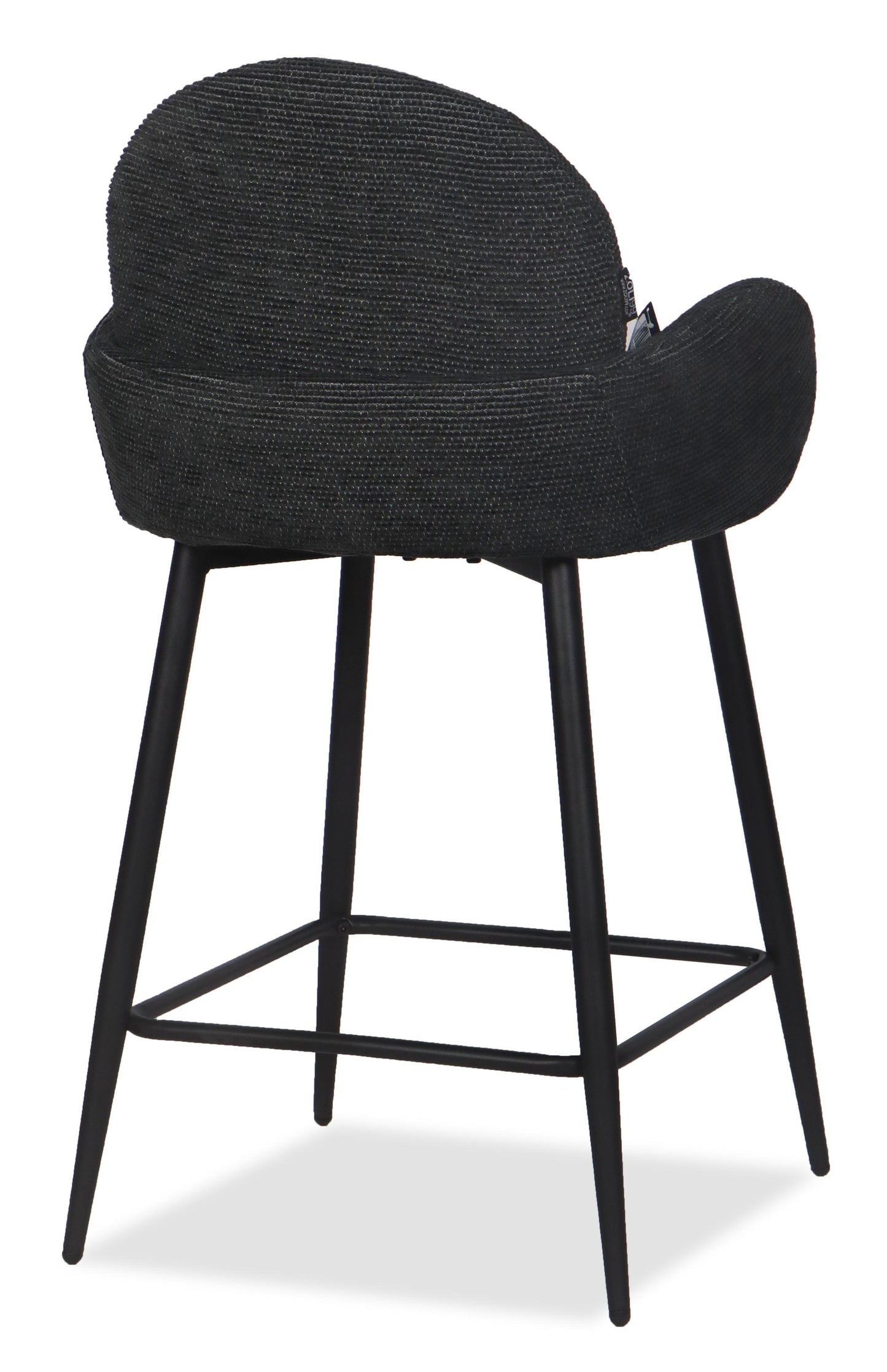 Chaise Haute Tabouret de bar en tissu anti tache, 57x55xH108CM ( 65 cm hauteur assise)- EDEN