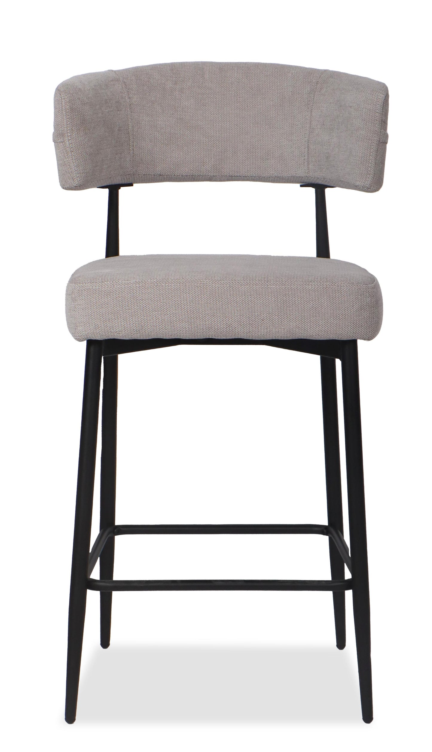 Chaise Haute Tabouret de bar en tissu anti tache, 51x51xH96CM - YAARA ( 65 cm hauteur assise)