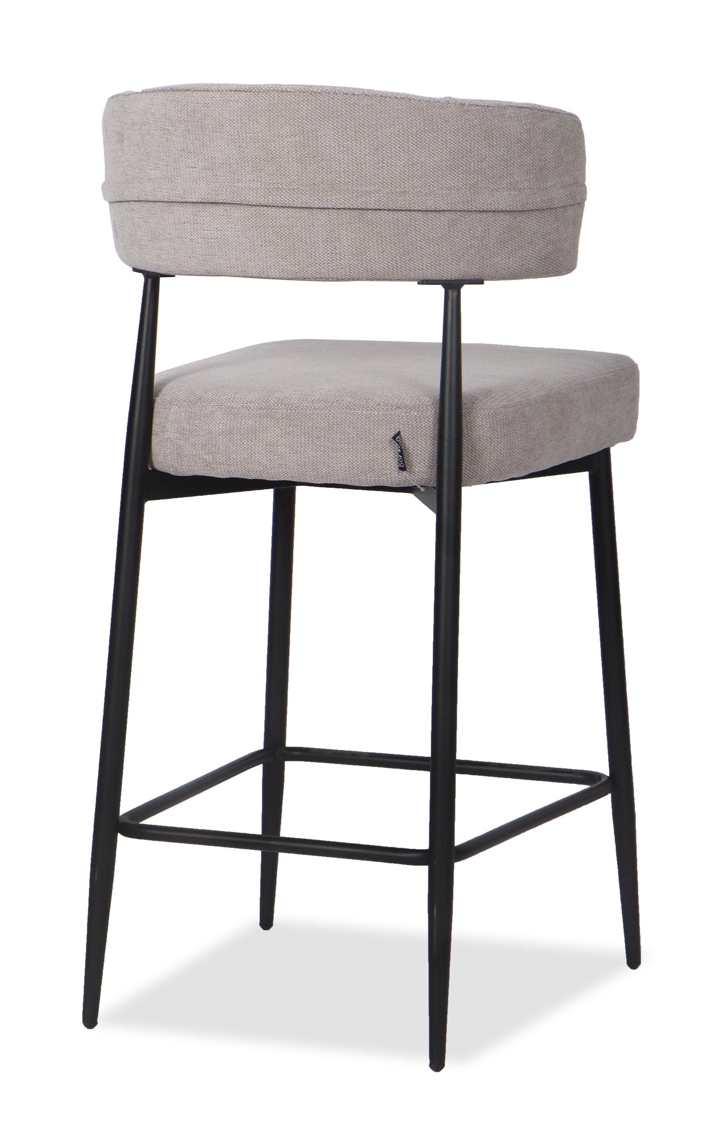 Chaise Haute Tabouret de bar en tissu anti tache, 51x51xH96CM - YAARA ( 65 cm hauteur assise)
