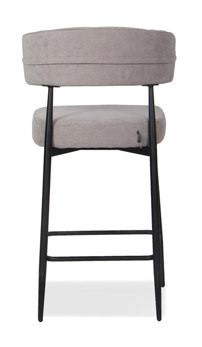 Chaise Haute Tabouret de bar en tissu anti tache, 51x51xH96CM - YAARA ( 65 cm hauteur assise)