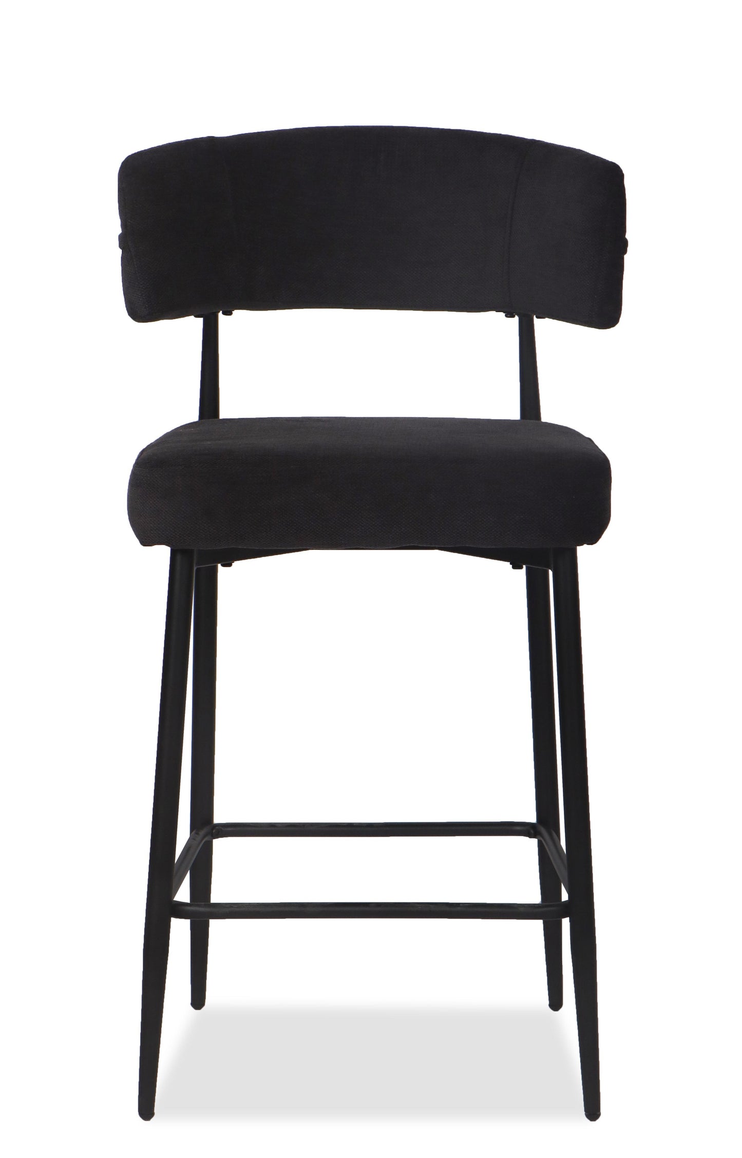 Chaise Haute Tabouret de bar en tissu anti tache, 51x51xH96CM - YAARA ( 65 cm hauteur assise)