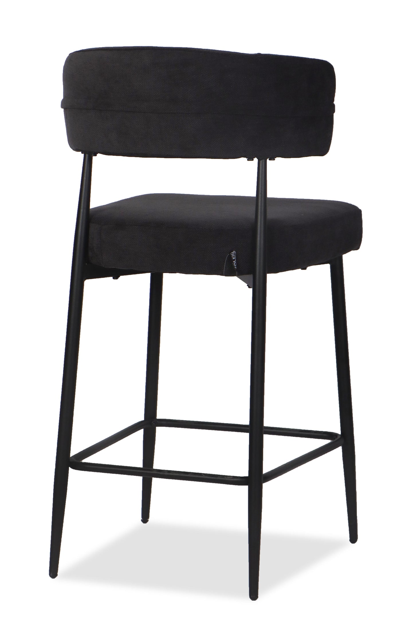 Chaise Haute Tabouret de bar en tissu anti tache, 51x51xH96CM - YAARA ( 65 cm hauteur assise)