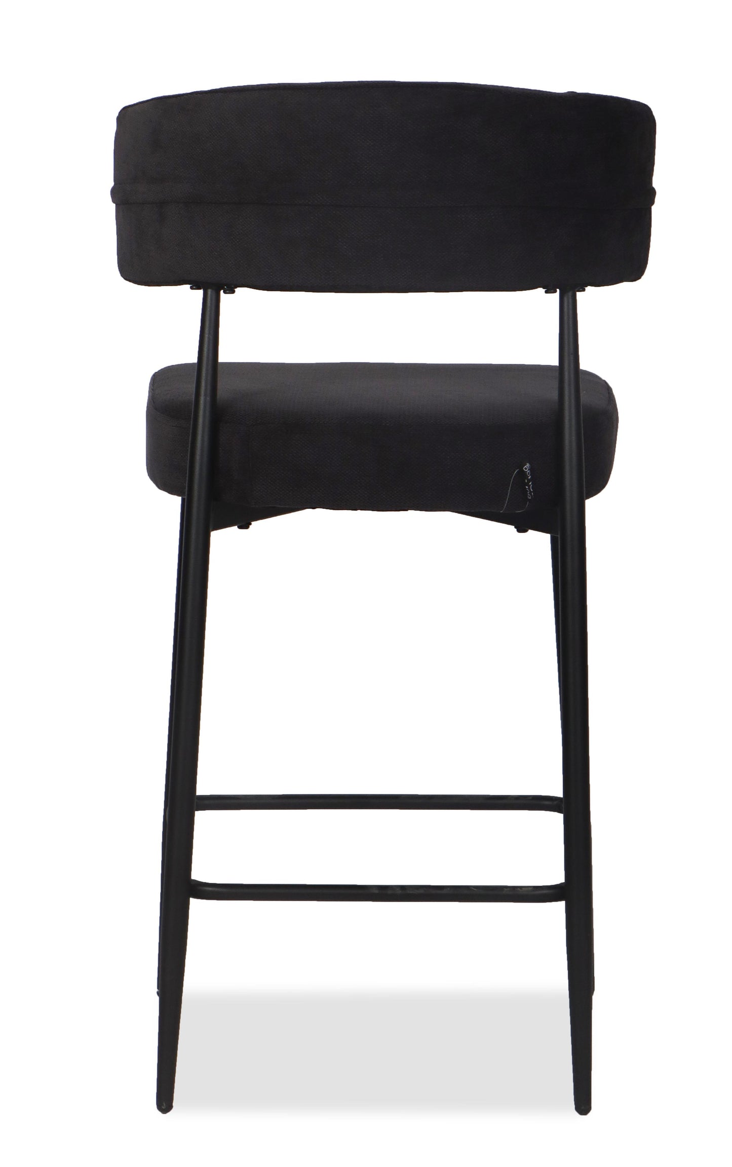 Chaise Haute Tabouret de bar en tissu anti tache, 51x51xH96CM - YAARA ( 65 cm hauteur assise)