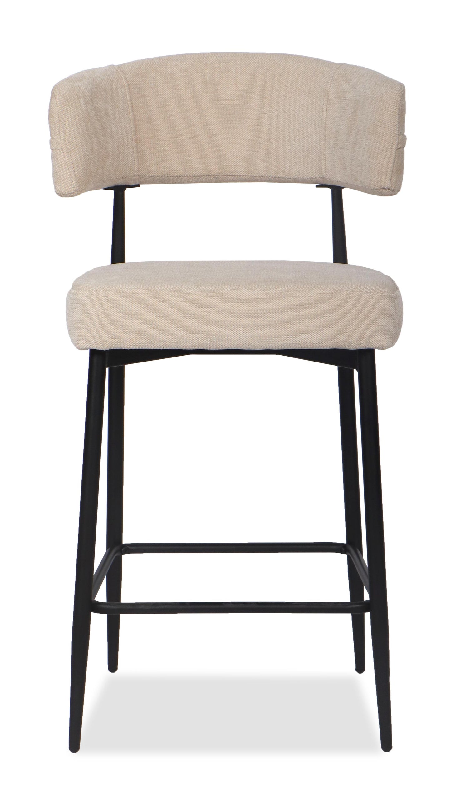 Chaise Haute Tabouret de bar en tissu anti tache, 51x51xH96CM - YAARA ( 65 cm hauteur assise)