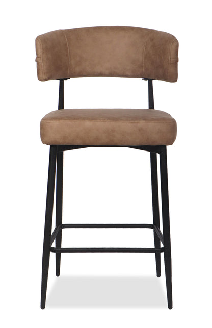 Chaise Haute Tabouret de bar en tissu anti tache, 51x51xH96CM - YAARA ( 65 cm hauteur assise)