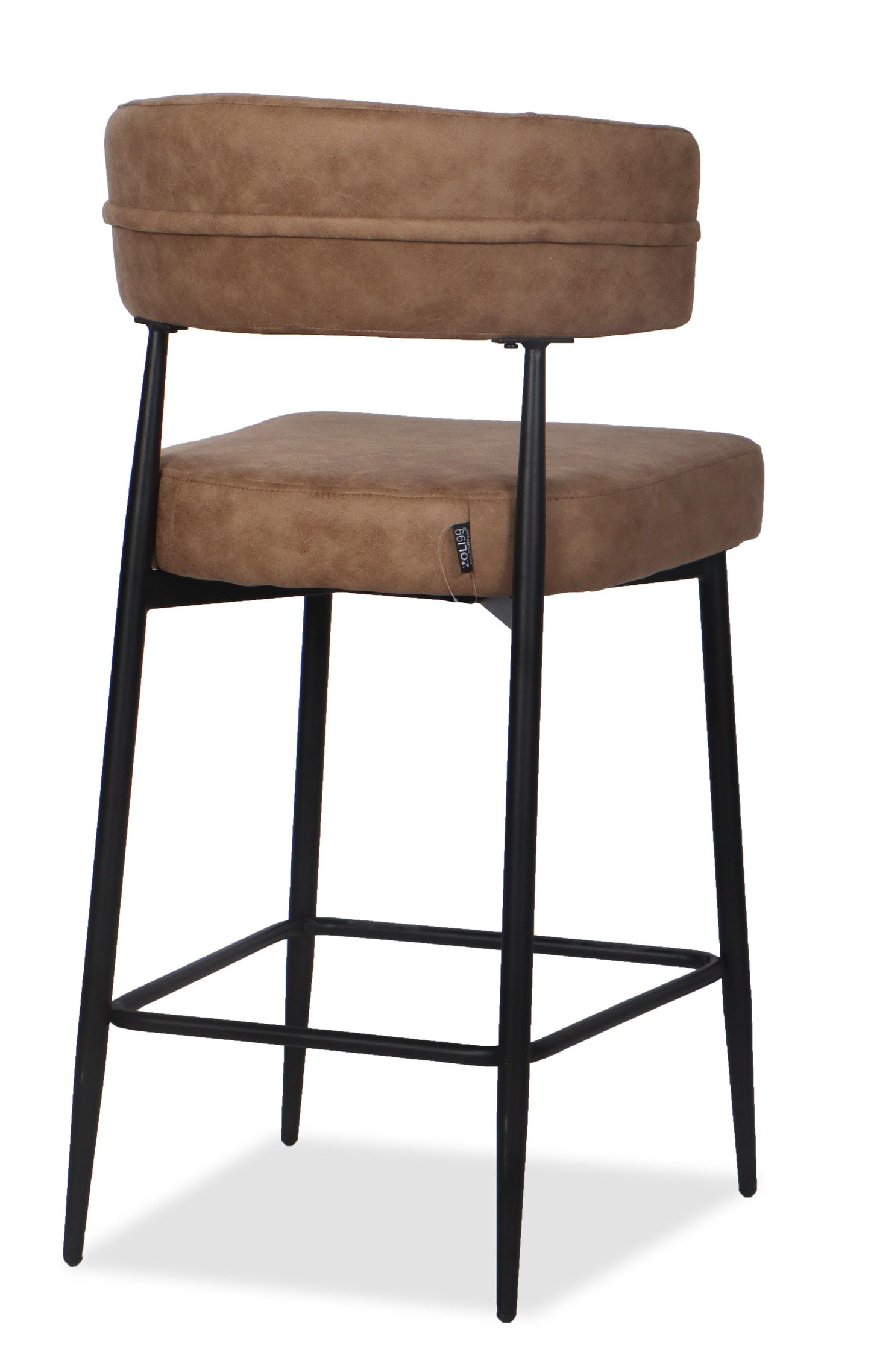 Chaise Haute Tabouret de bar en tissu anti tache, 51x51xH96CM - YAARA ( 65 cm hauteur assise)