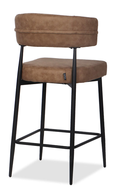 Chaise Haute Tabouret de bar en tissu anti tache, 51x51xH96CM - YAARA ( 65 cm hauteur assise)