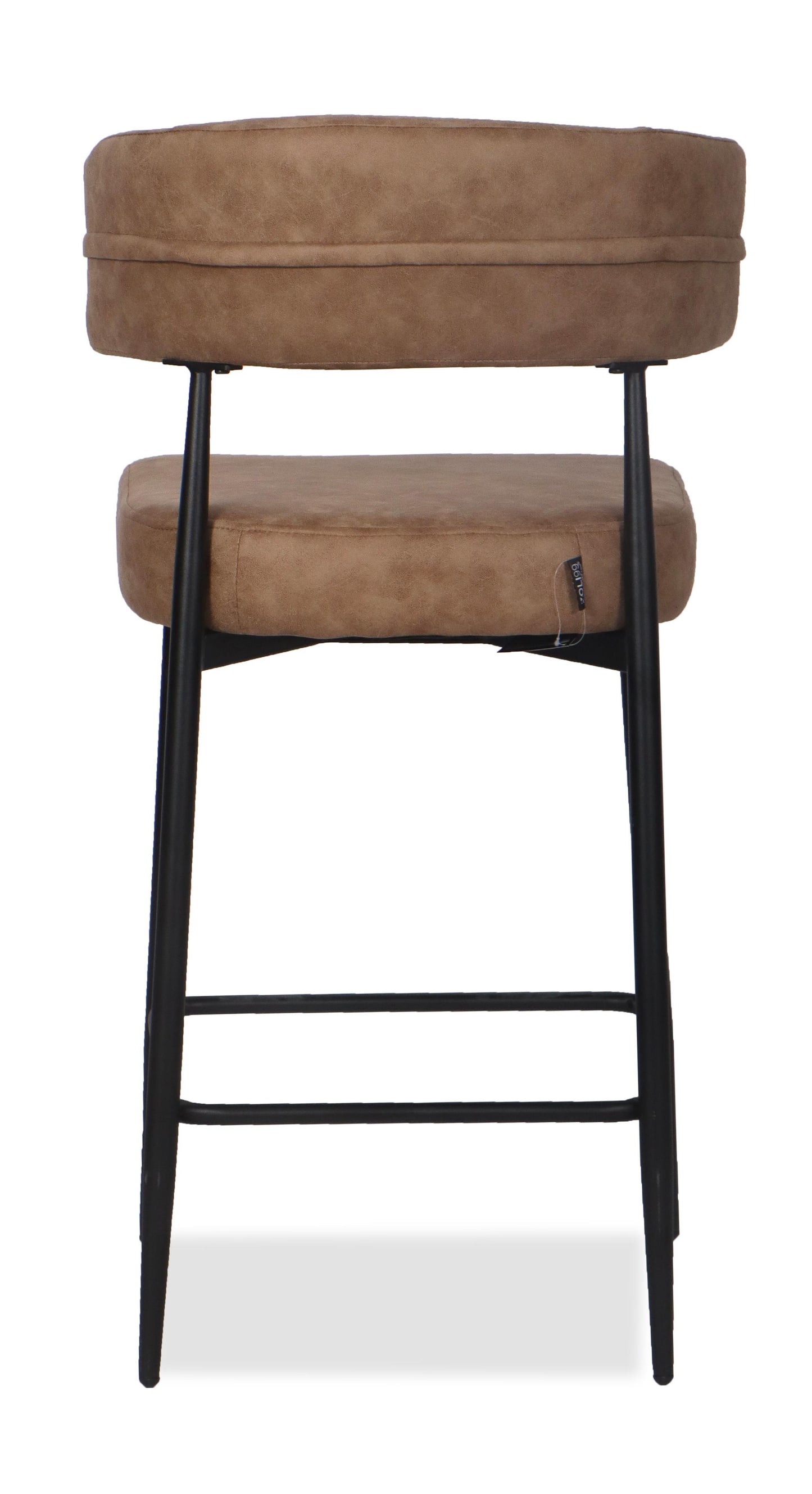 Chaise Haute Tabouret de bar en tissu anti tache, 51x51xH96CM - YAARA ( 65 cm hauteur assise)