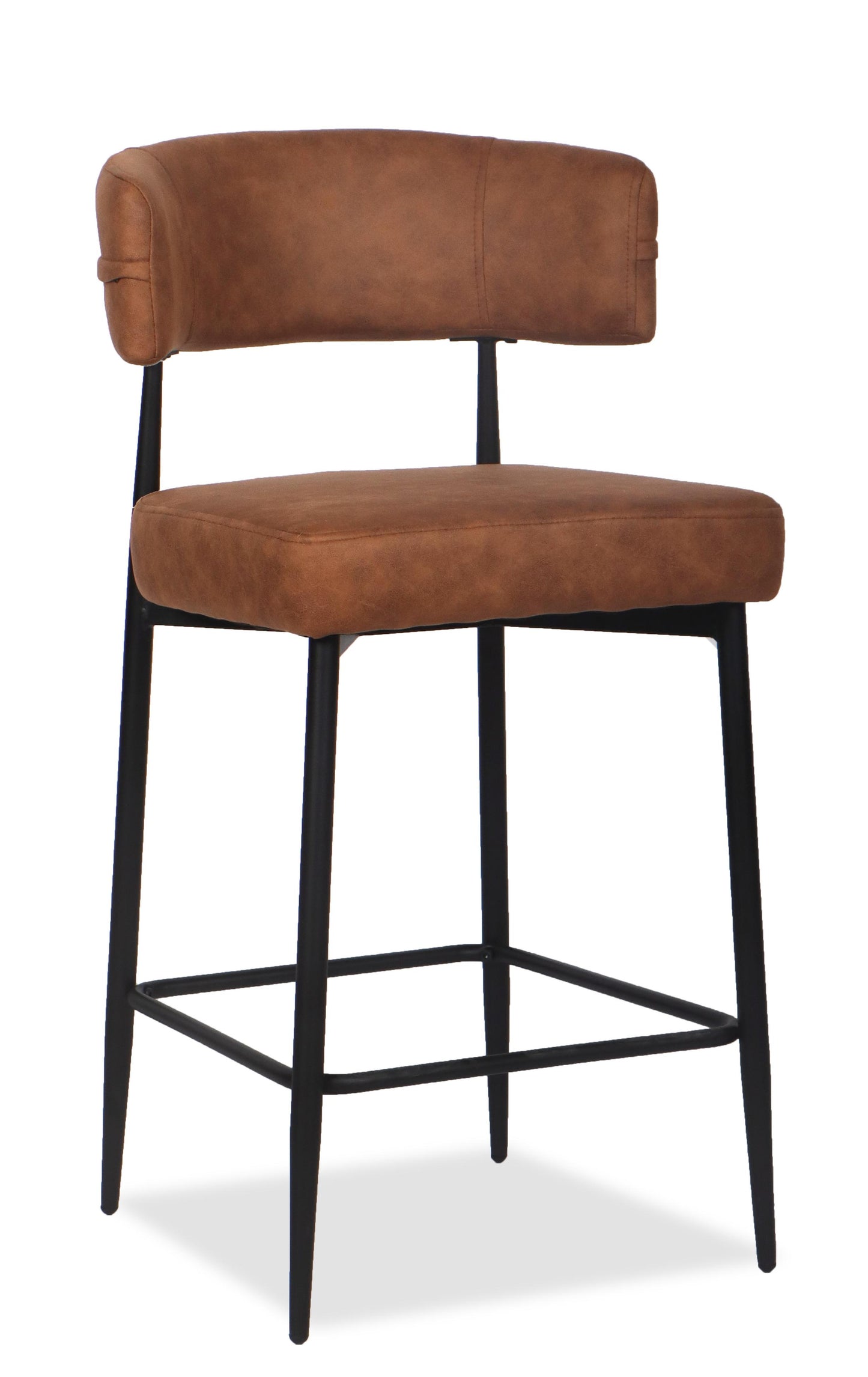 Chaise Haute Tabouret de bar en tissu anti tache, 51x51xH96CM - YAARA ( 65 cm hauteur assise)