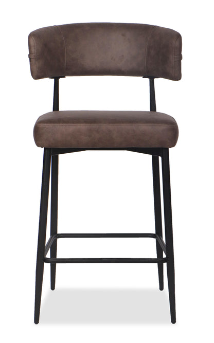 Chaise Haute Tabouret de bar en tissu anti tache, 51x51xH96CM - YAARA ( 65 cm hauteur assise)