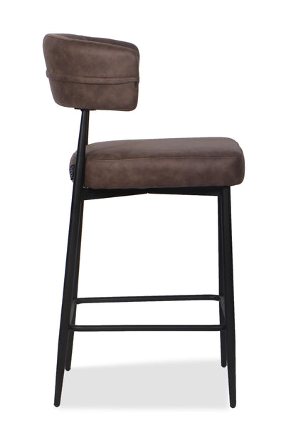 Chaise Haute Tabouret de bar en tissu anti tache, 51x51xH96CM - YAARA ( 65 cm hauteur assise)