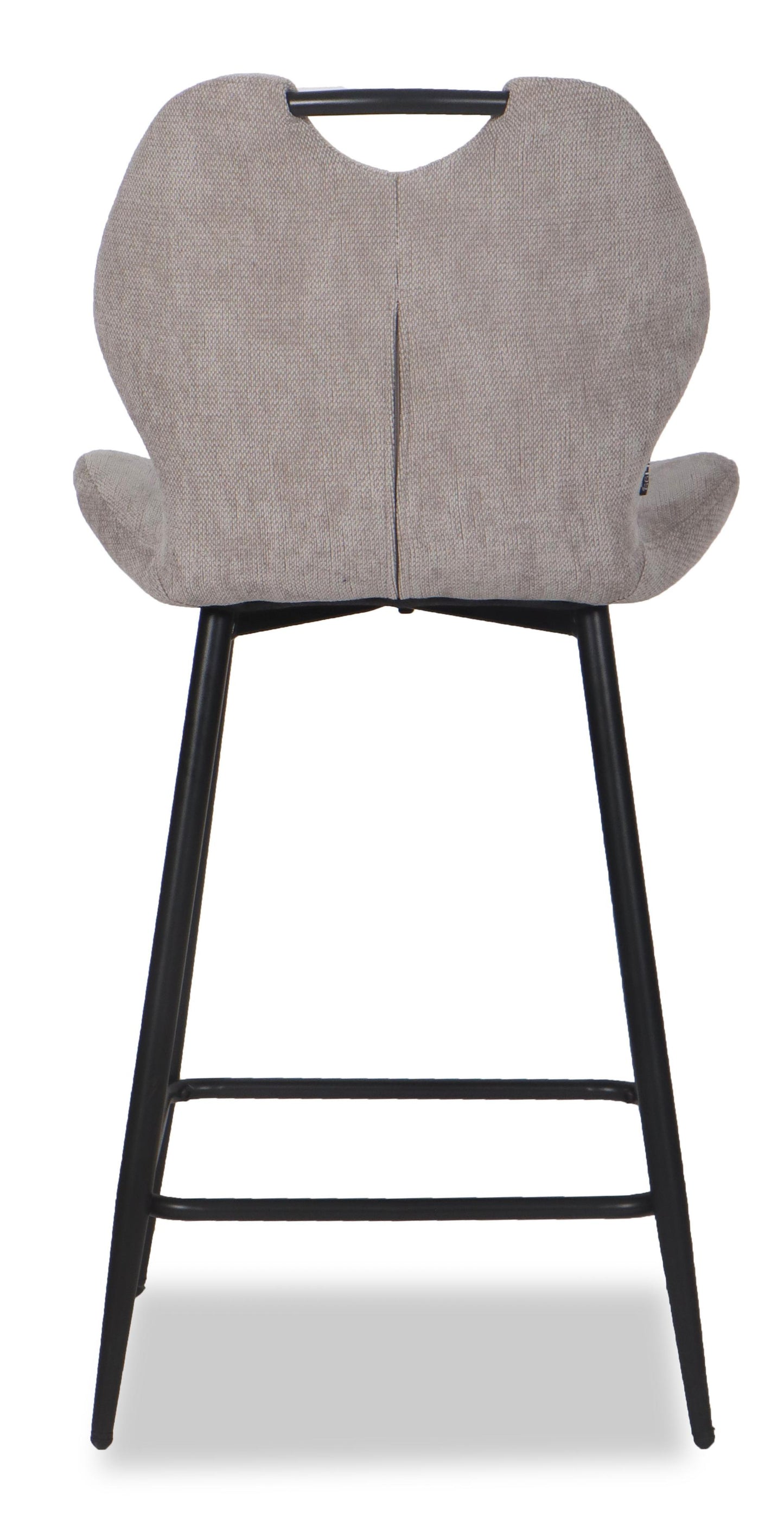 Chaise Haute Tabouret de bar en tissu anti tache, 60x48xH95CM - YAEL ( 65 cm hauteur assise)
