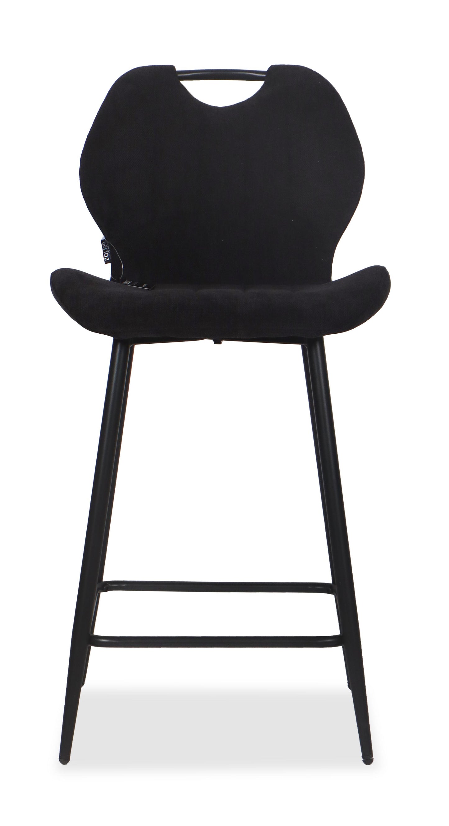 Chaise Haute Tabouret de bar en tissu anti tache, 60x48xH95CM - YAEL ( 65 cm hauteur assise)