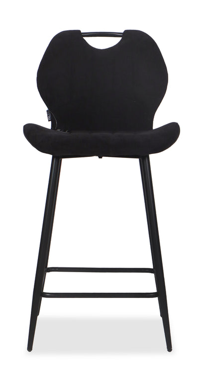 Chaise Haute Tabouret de bar en tissu anti tache, 60x48xH95CM - YAEL ( 65 cm hauteur assise)