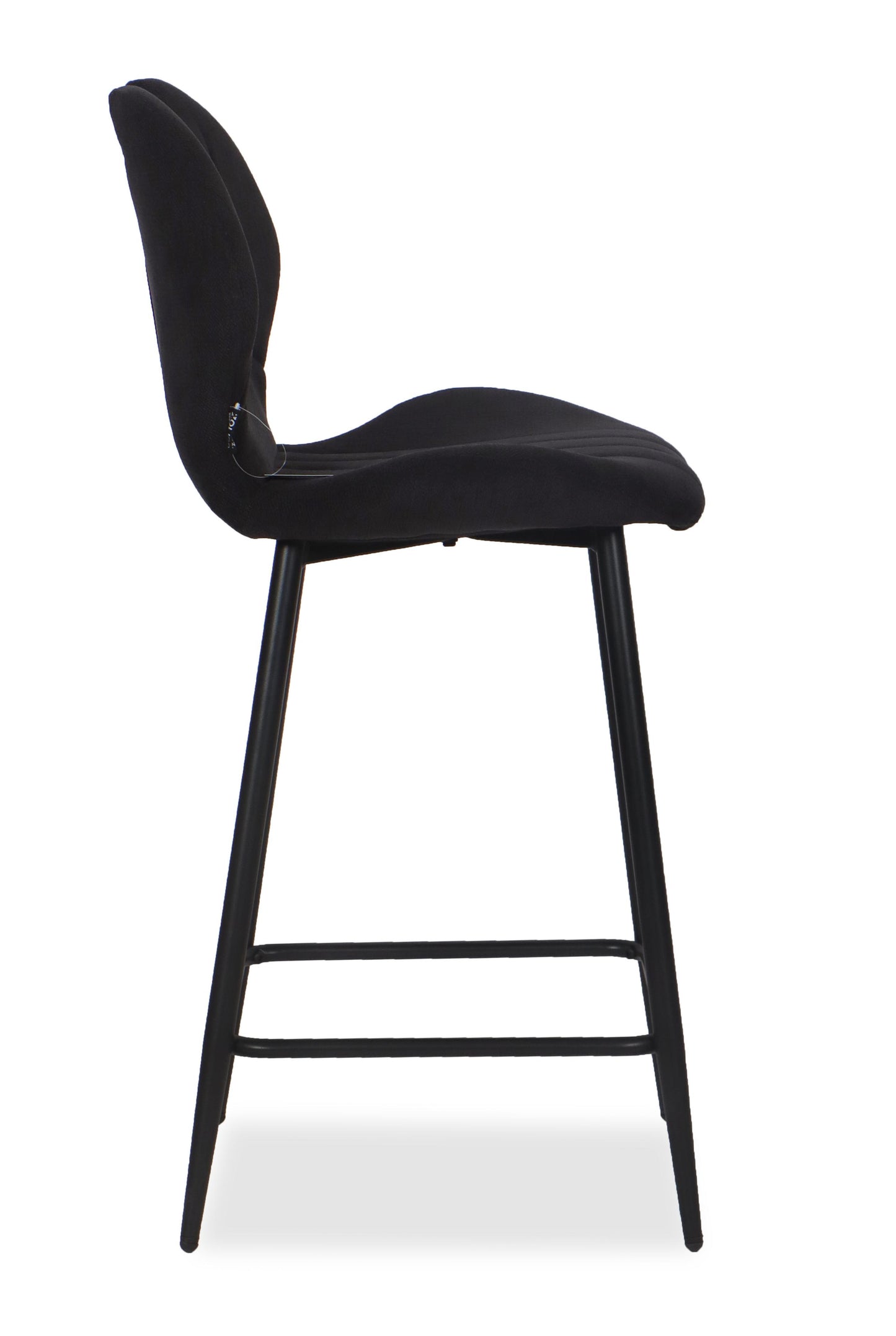 Chaise Haute Tabouret de bar en tissu anti tache, 60x48xH95CM - YAEL ( 65 cm hauteur assise)
