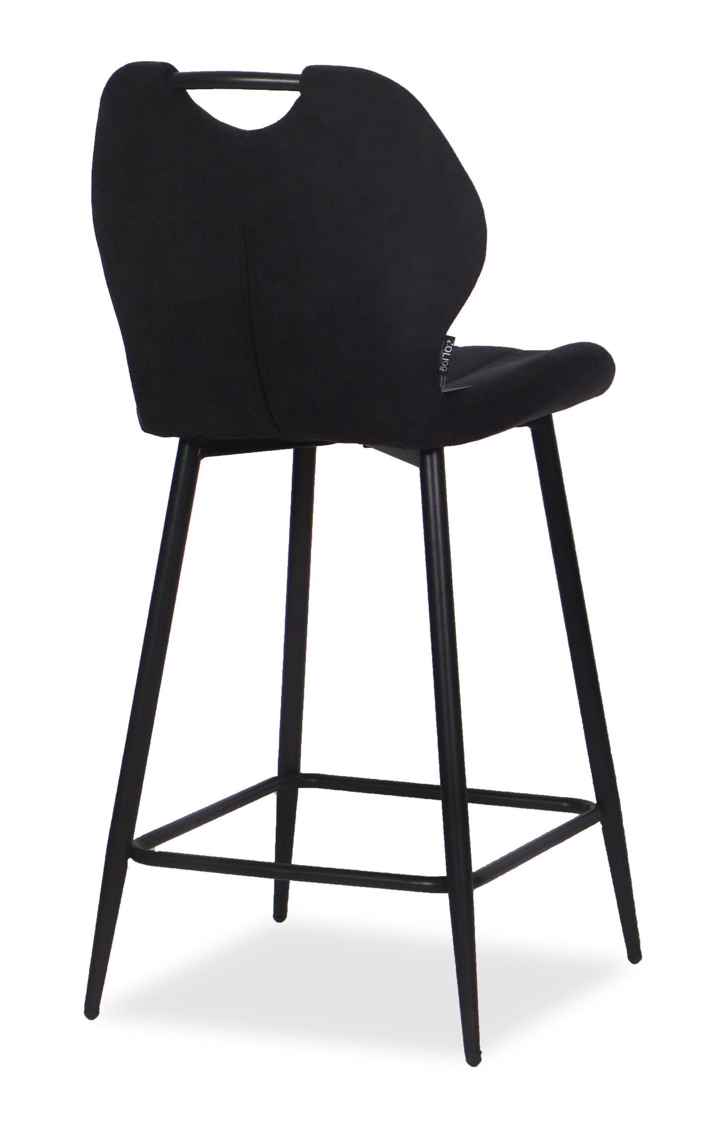 Chaise Haute Tabouret de bar en tissu anti tache, 60x48xH95CM - YAEL ( 65 cm hauteur assise)