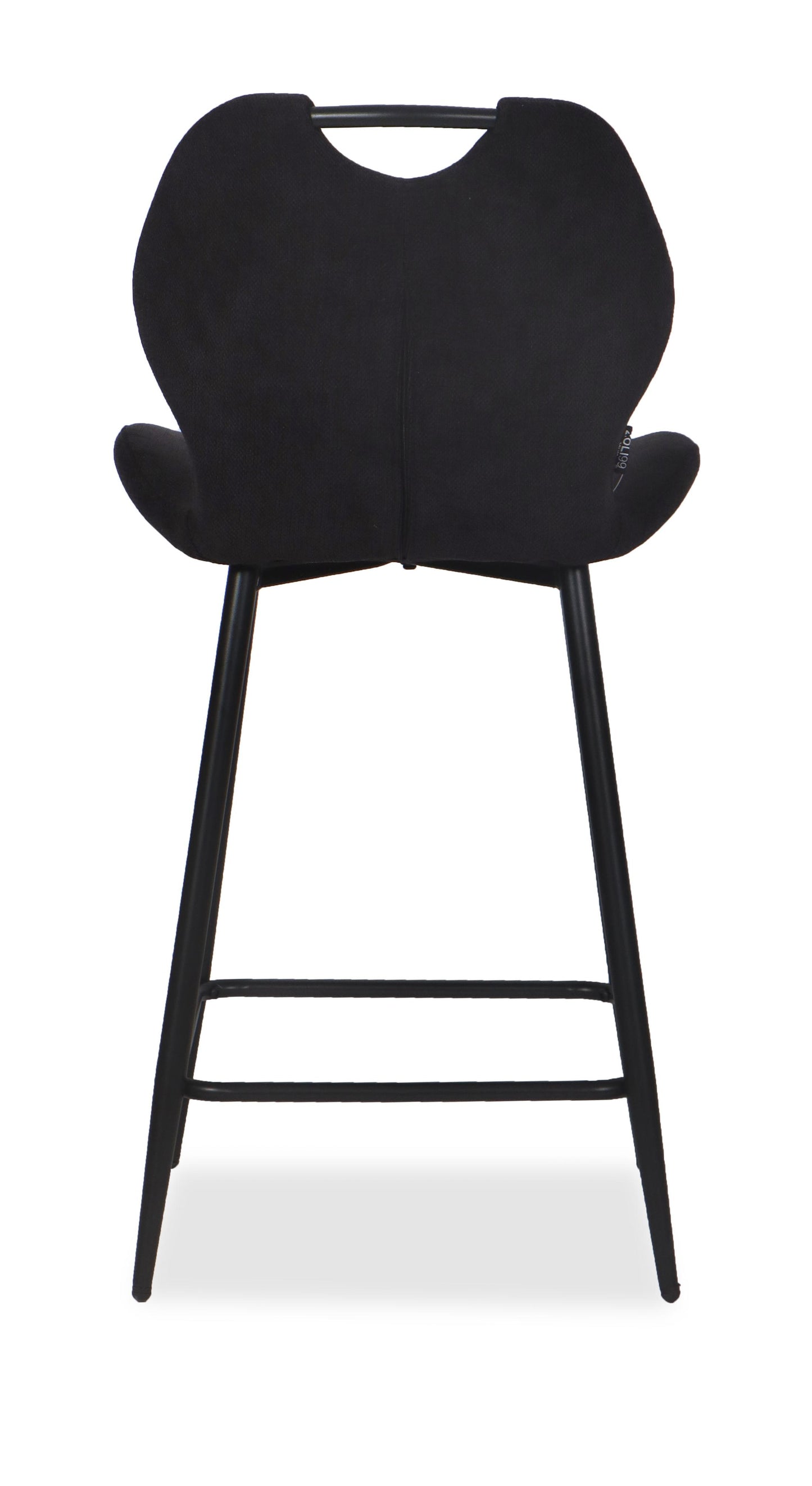 Chaise Haute Tabouret de bar en tissu anti tache, 60x48xH95CM - YAEL ( 65 cm hauteur assise)