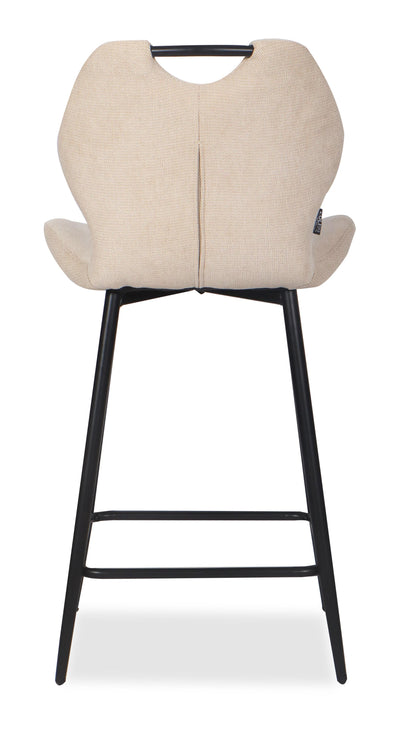 Chaise Haute Tabouret de bar en tissu anti tache, 60x48xH95CM - YAEL ( 65 cm hauteur assise)