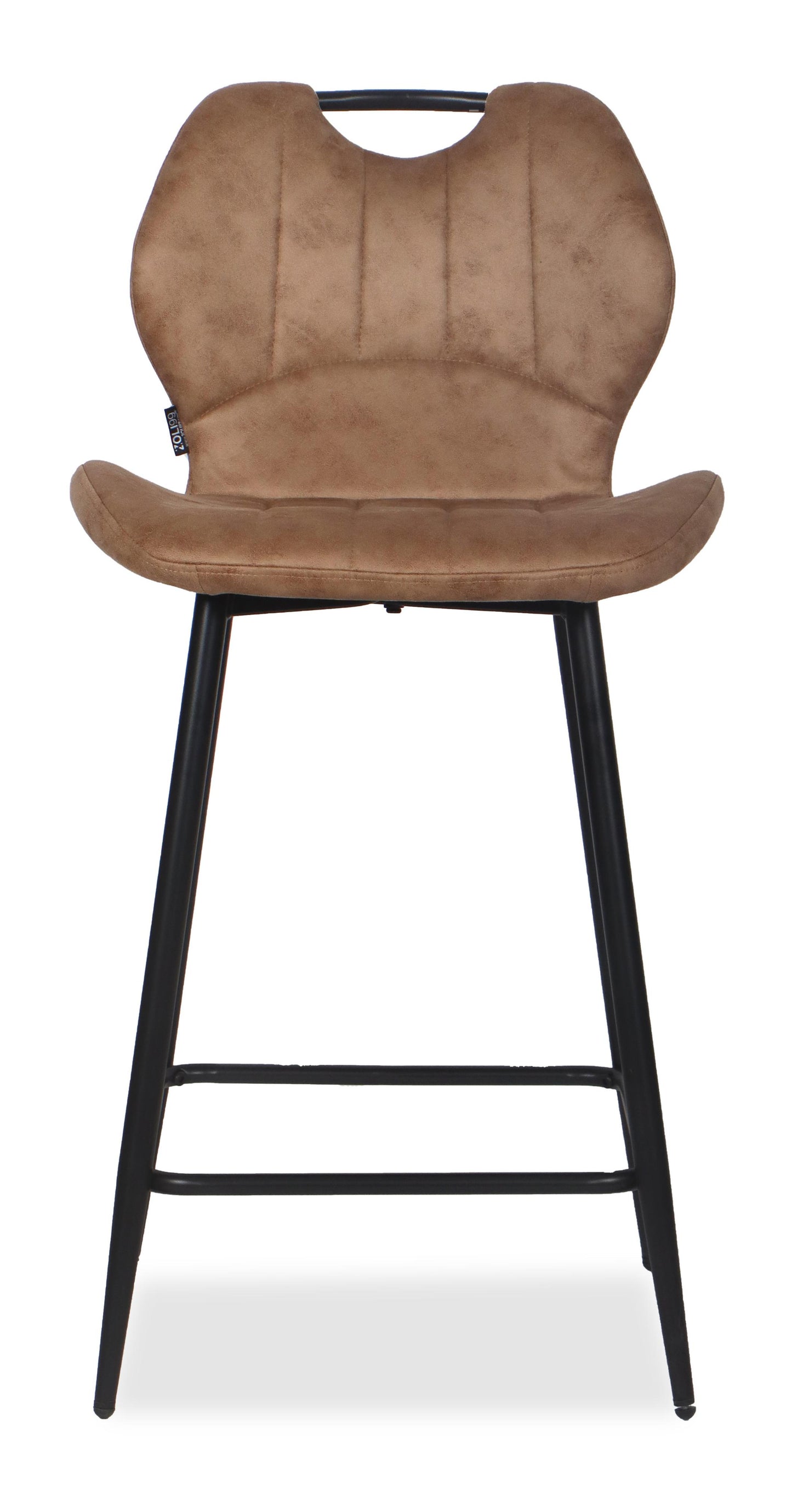 Chaise Haute Tabouret de bar en tissu anti tache, 60x48xH95CM - YAEL ( 65 cm hauteur assise)