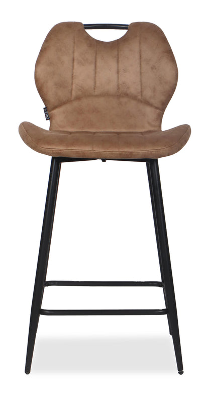 Chaise Haute Tabouret de bar en tissu anti tache, 60x48xH95CM - YAEL ( 65 cm hauteur assise)