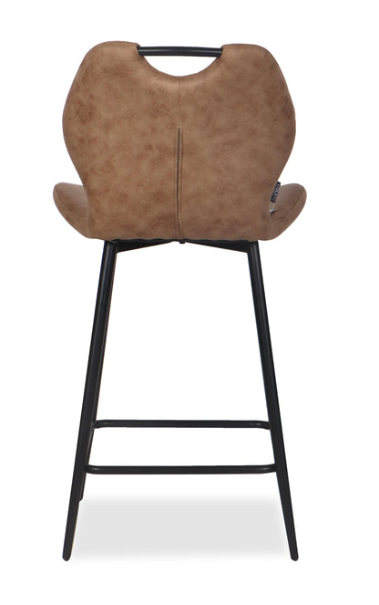 Chaise Haute Tabouret de bar en tissu anti tache, 60x48xH95CM - YAEL ( 65 cm hauteur assise)