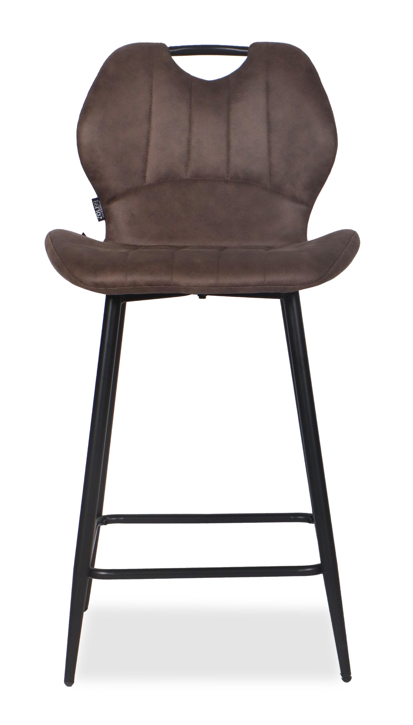 Chaise Haute Tabouret de bar en tissu anti tache, 60x48xH95CM - YAEL ( 65 cm hauteur assise)