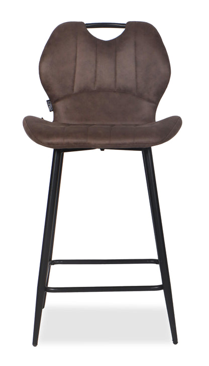 Chaise Haute Tabouret de bar en tissu anti tache, 60x48xH95CM - YAEL ( 65 cm hauteur assise)