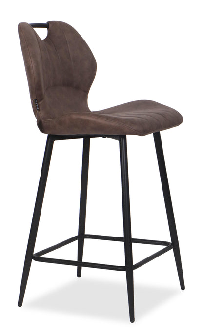 Chaise Haute Tabouret de bar en tissu anti tache, 60x48xH95CM - YAEL ( 65 cm hauteur assise)