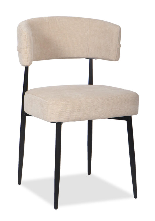 Chaise en tissu anti tache, 53x51xH83CM - YAARA