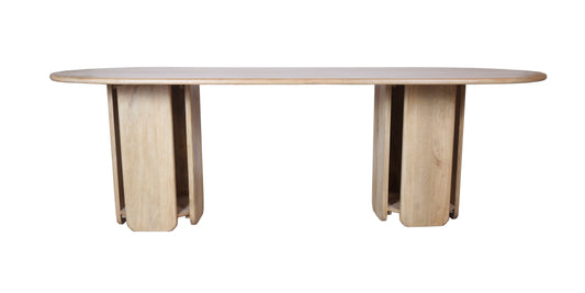 Table à manger en bois de manguier, H76CM - NAOMI