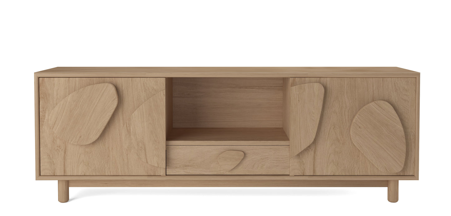Meuble TV en bois de manguier, H55CM - RUBY