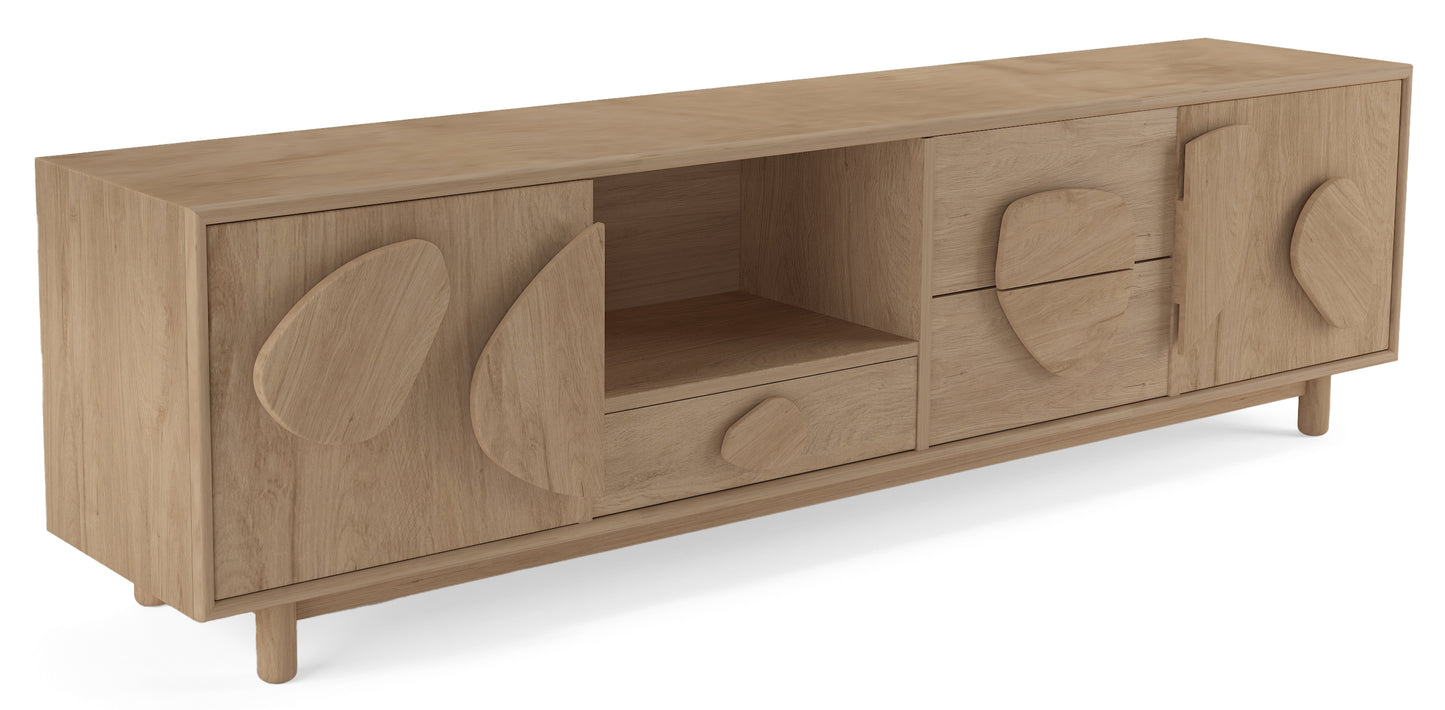 Meuble TV en bois de manguier, H55CM - RUBY