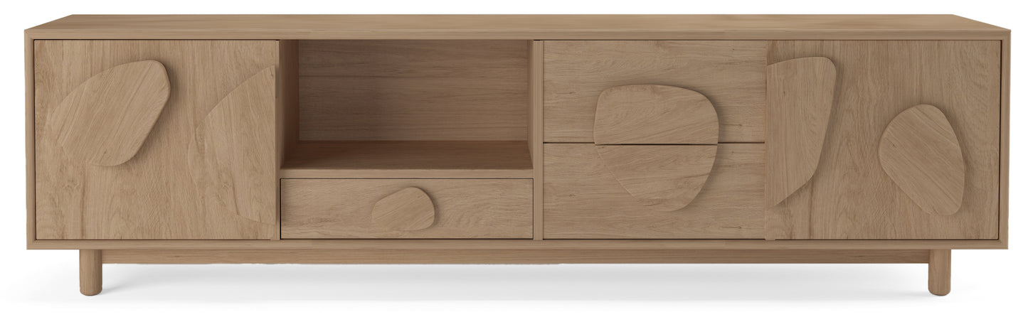 Meuble TV en bois de manguier, H55CM - RUBY