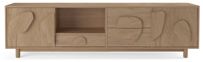 Meuble TV en bois de manguier, H55CM - RUBY