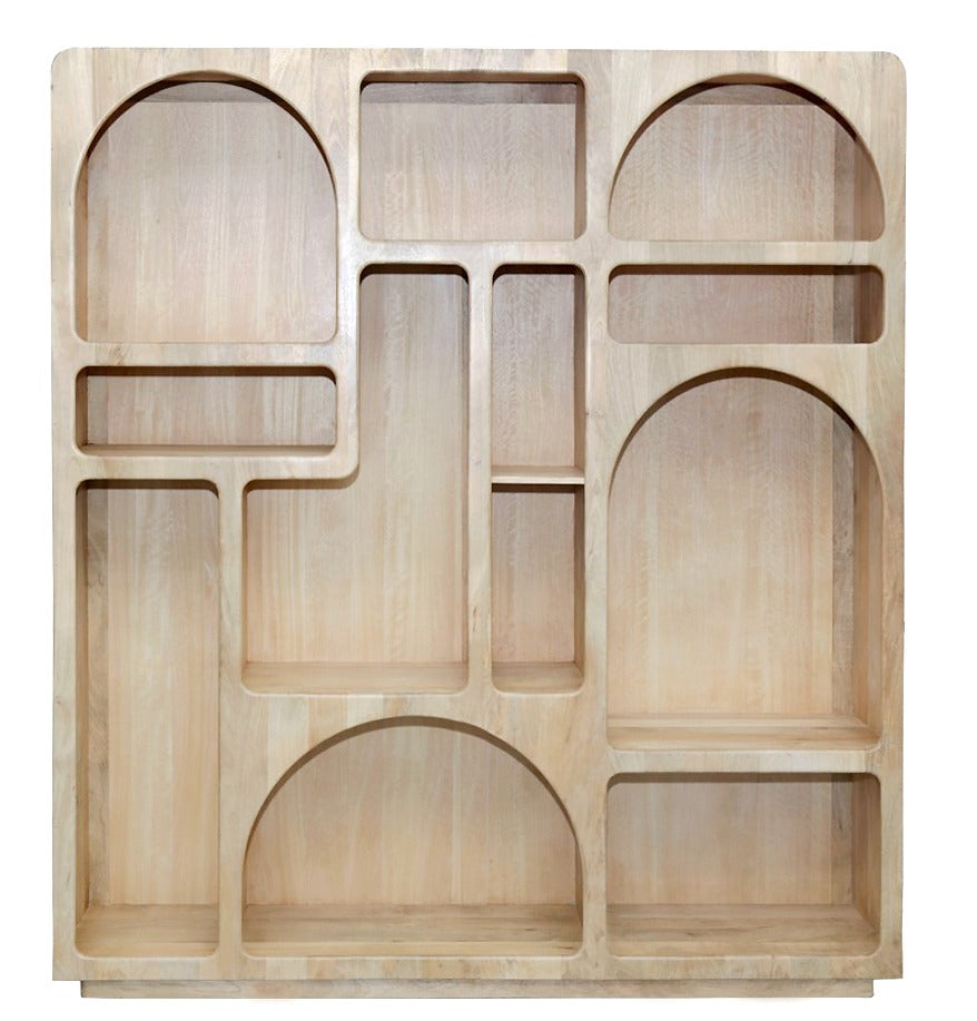 Vaisselier en bois de manguier, 200x40xH220CM - JUNO