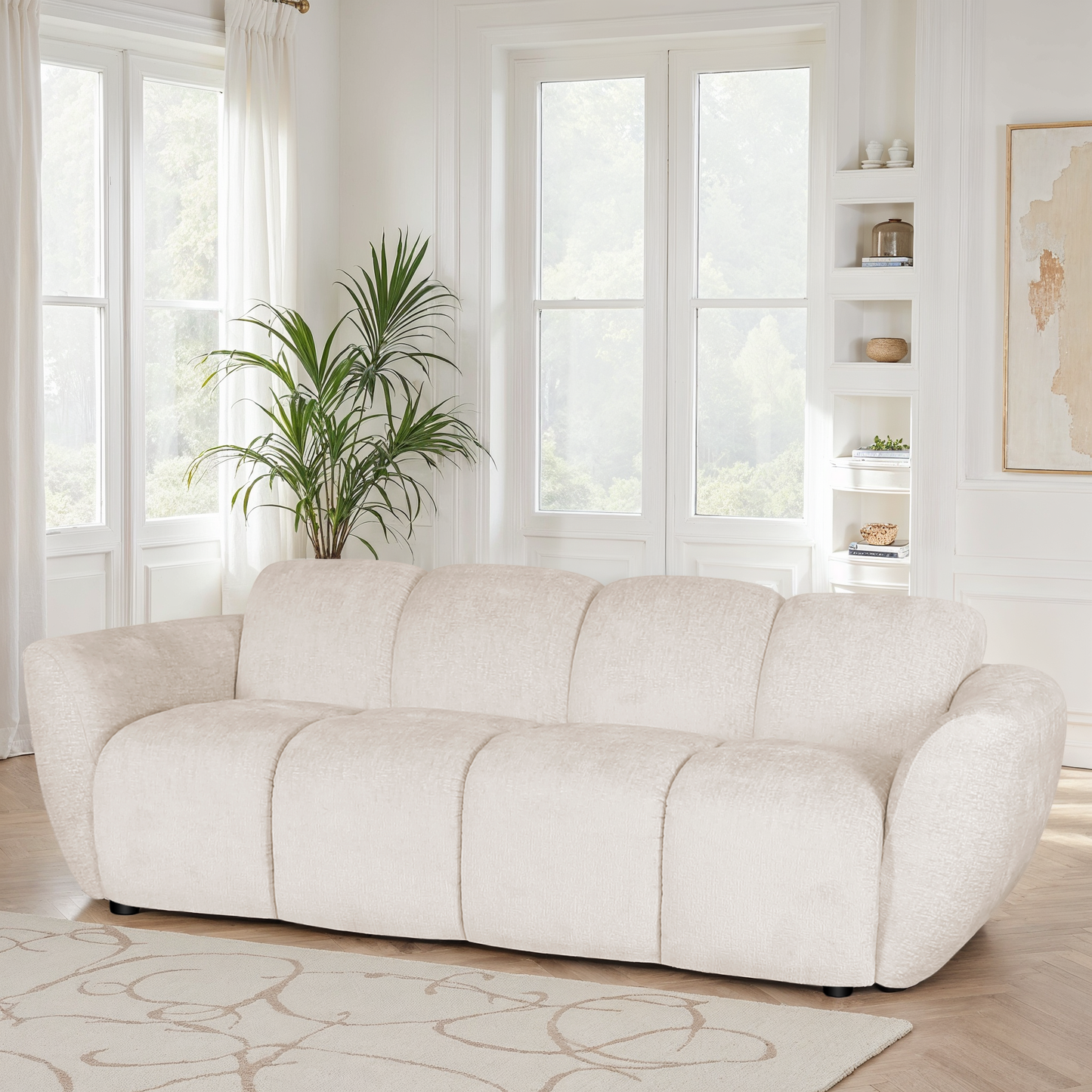 Canapé / fauteuil en tissu anti tache - LILO