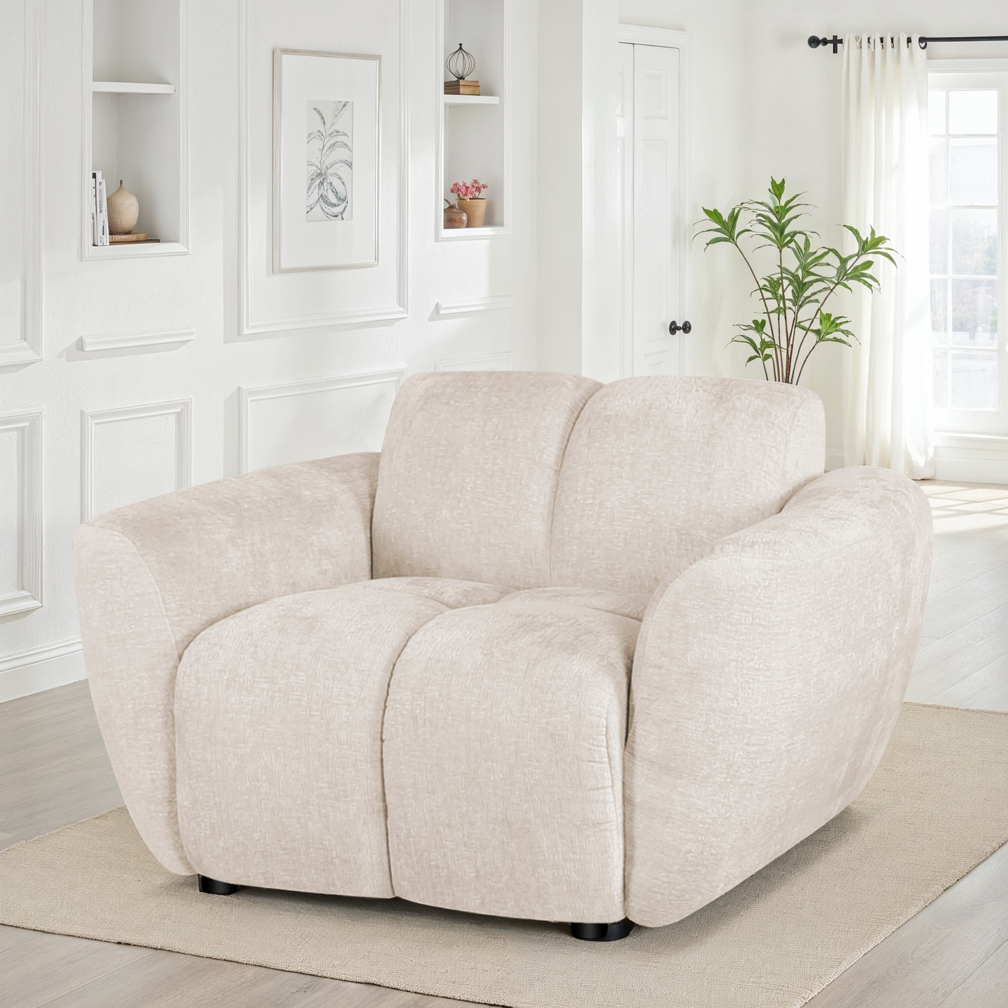 Canapé / fauteuil en tissu anti tache - LILO